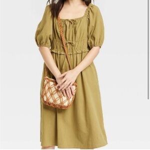 Universal Thread Smocked Green Dress - Size Medium